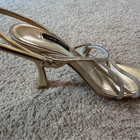 rhinestone strappy heels - Picture 2 of 6